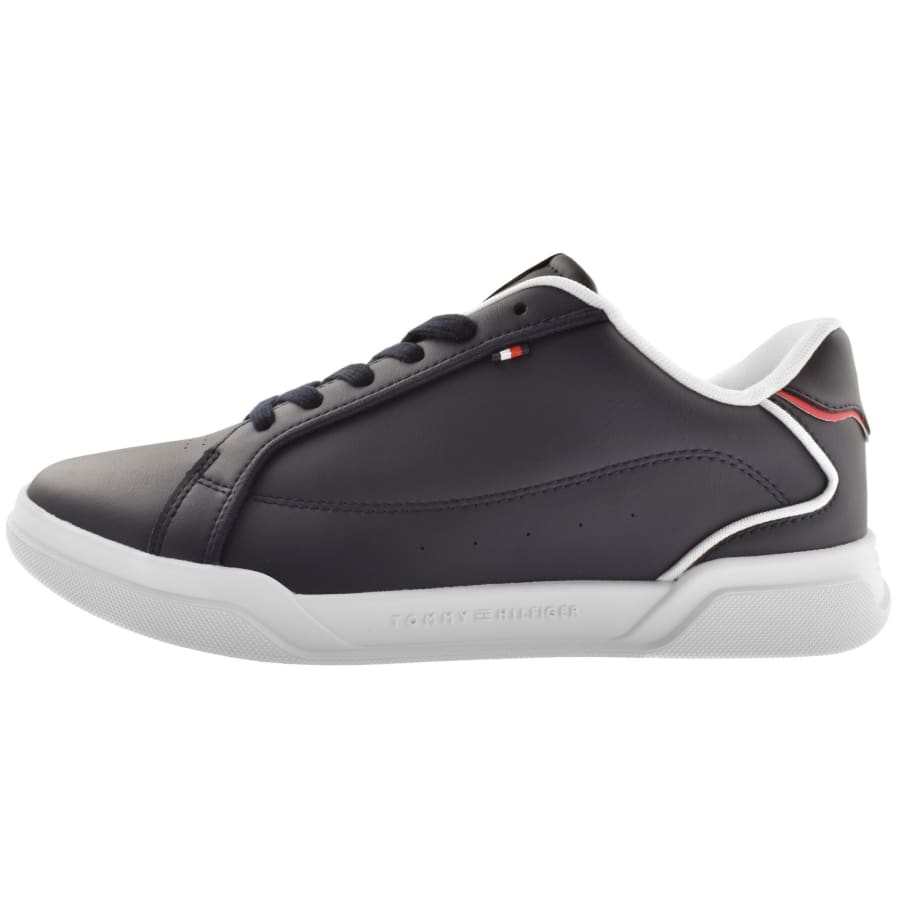 Tommy Hilfiger Leather Trainers Navy Mainline Menswear Canada